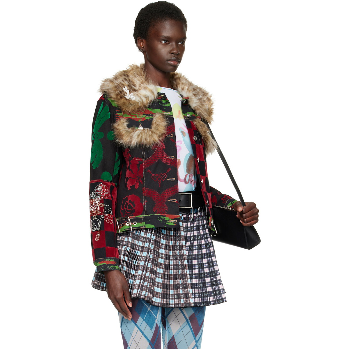 Chopova Lowena Multicolor Patchwork Denim Jacket
