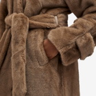 Meotine Women's Kelly Long Faux Fur Coat in Light Brown