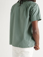 SAVE KHAKI UNITED - Button-Down Collar Cotton-Poplin Shirt - Green