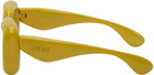 LOEWE Yellow Inflated Square Sunglasses
