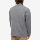 Portuguese Flannel Men's Labura Flannel Chore Jacket in Grey
