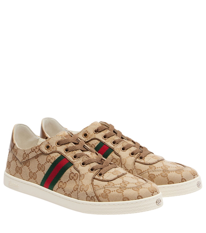 Photo: Gucci Stretch GG canvas low-top sneakers