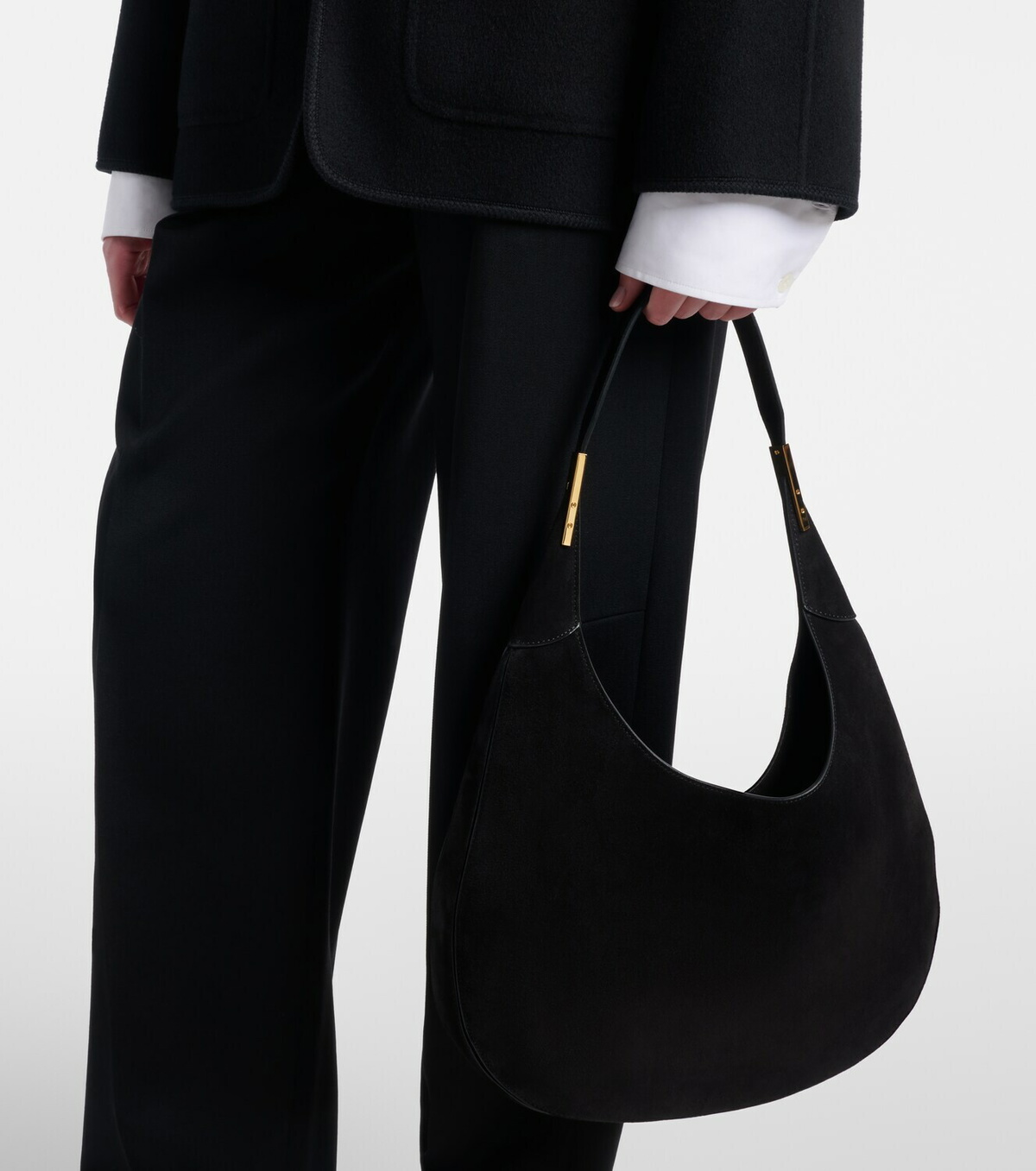 Savette Florence Large suede shoulder bag