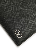 Valentino VLogo Grained Leather Wallet - Black - One Size
