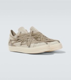 Rick Owens Megalace suede sneakers