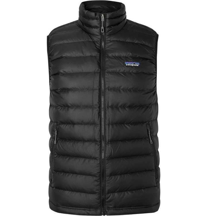 Photo: Patagonia - Quilted DWR-Coated Ripstop Down Gilet - Men - Black