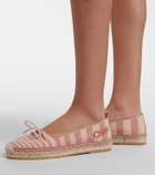 Chloé Isla striped canvas espadrilles