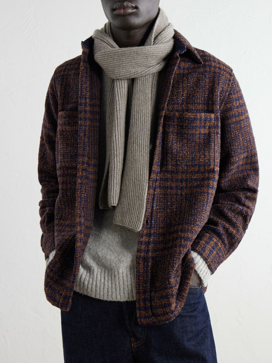 Johnstons of Elgin - Ribbed Cashmere Scarf