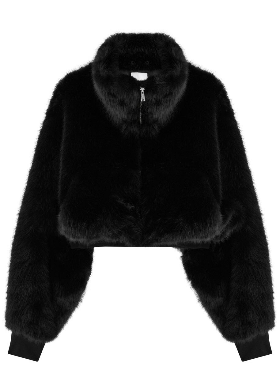 Paris Georgia Seb Faux fur Bomber Jacket Black