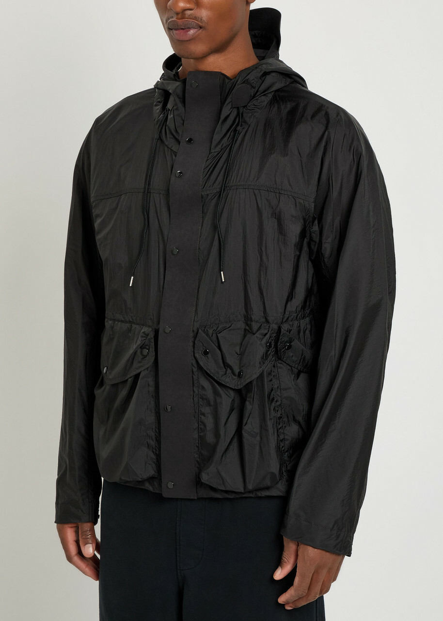 Ten C Skye Panelled Shell Jacket Black