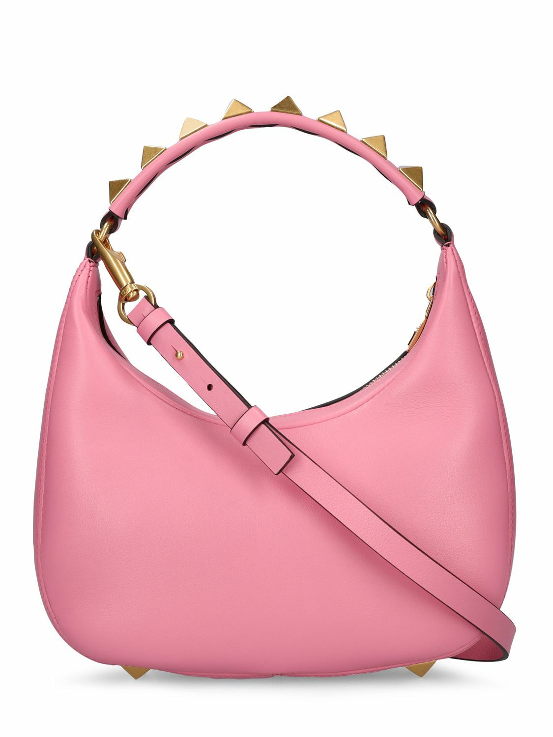 【VALENTINO】 STUD SIGN SMOOTH LEATHER HOBO BAG VALENTINO GARAVANI - Stud Sign Hobo Leather Bag Valentino