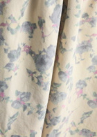 Ganni Floral-print Denim Mini Dress Beige