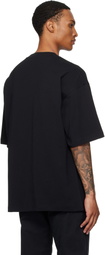 Moschino Black Organic Decorated T-Shirt