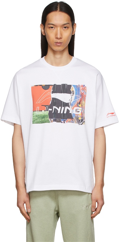 Photo: Li-Ning White Graphic T-Shirt