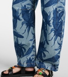 Loewe Paula's Ibiza printed barrel-leg jeans