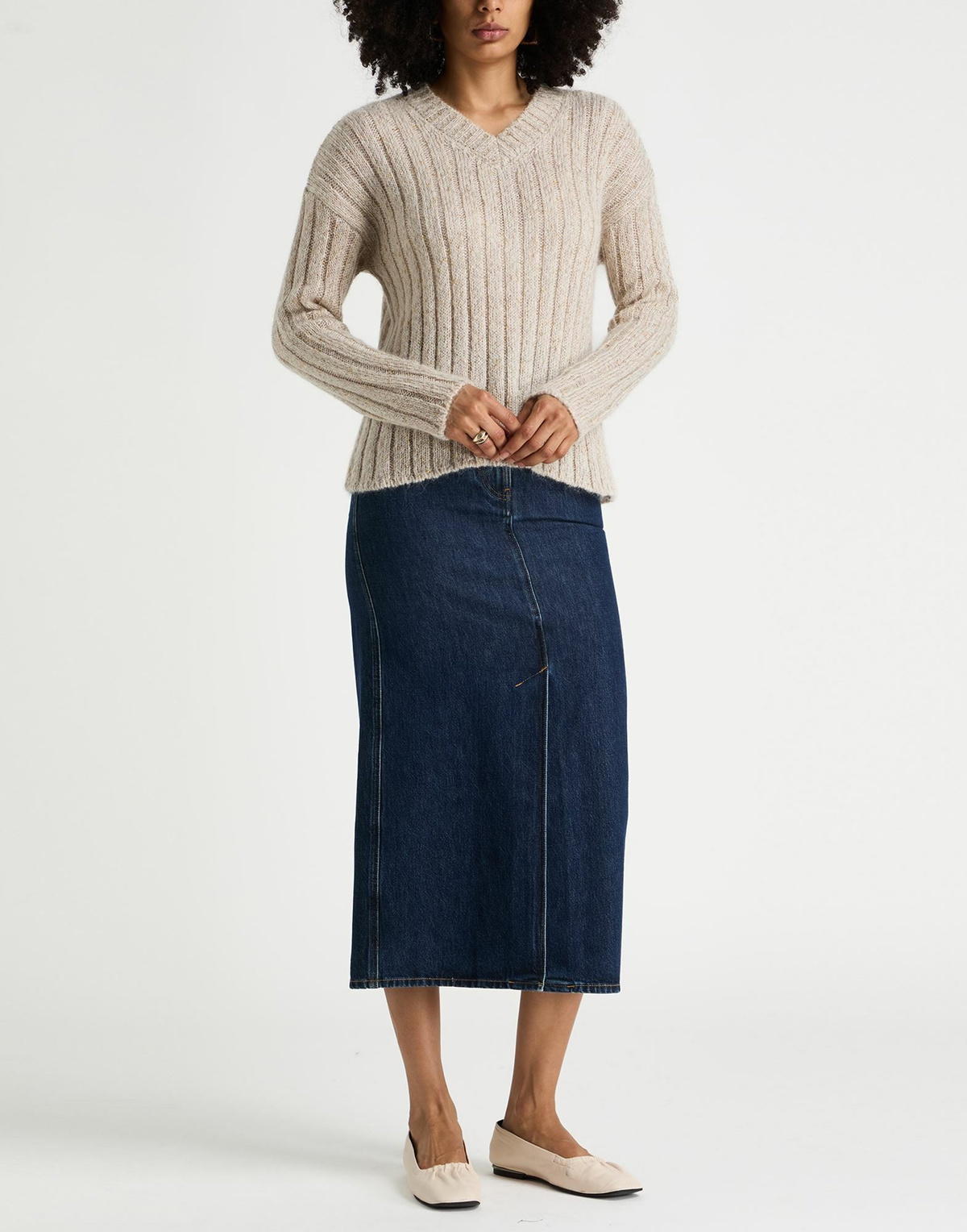 Manila Grace Womens Sweater in Beige