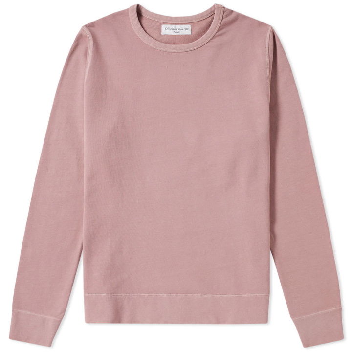 Photo: Officine Generale Garment Dyed New Sweat Pink