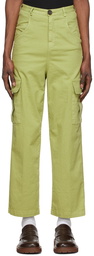 Winnie New York Green Cotton Cargo Pants