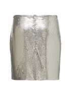 RABANNE Micro Mesh Mini Skirt