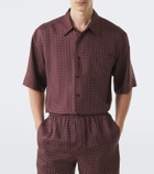 Saint Laurent Printed silk twill shirt