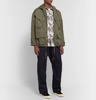 Monitaly - Expedition Water-Resistant Cotton-Poplin Hooded Field Jacket - Men - Army green