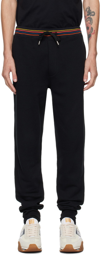 Photo: Paul Smith Black Artist Stripe Sweatpants