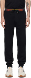 Paul Smith Black Artist Stripe Sweatpants
