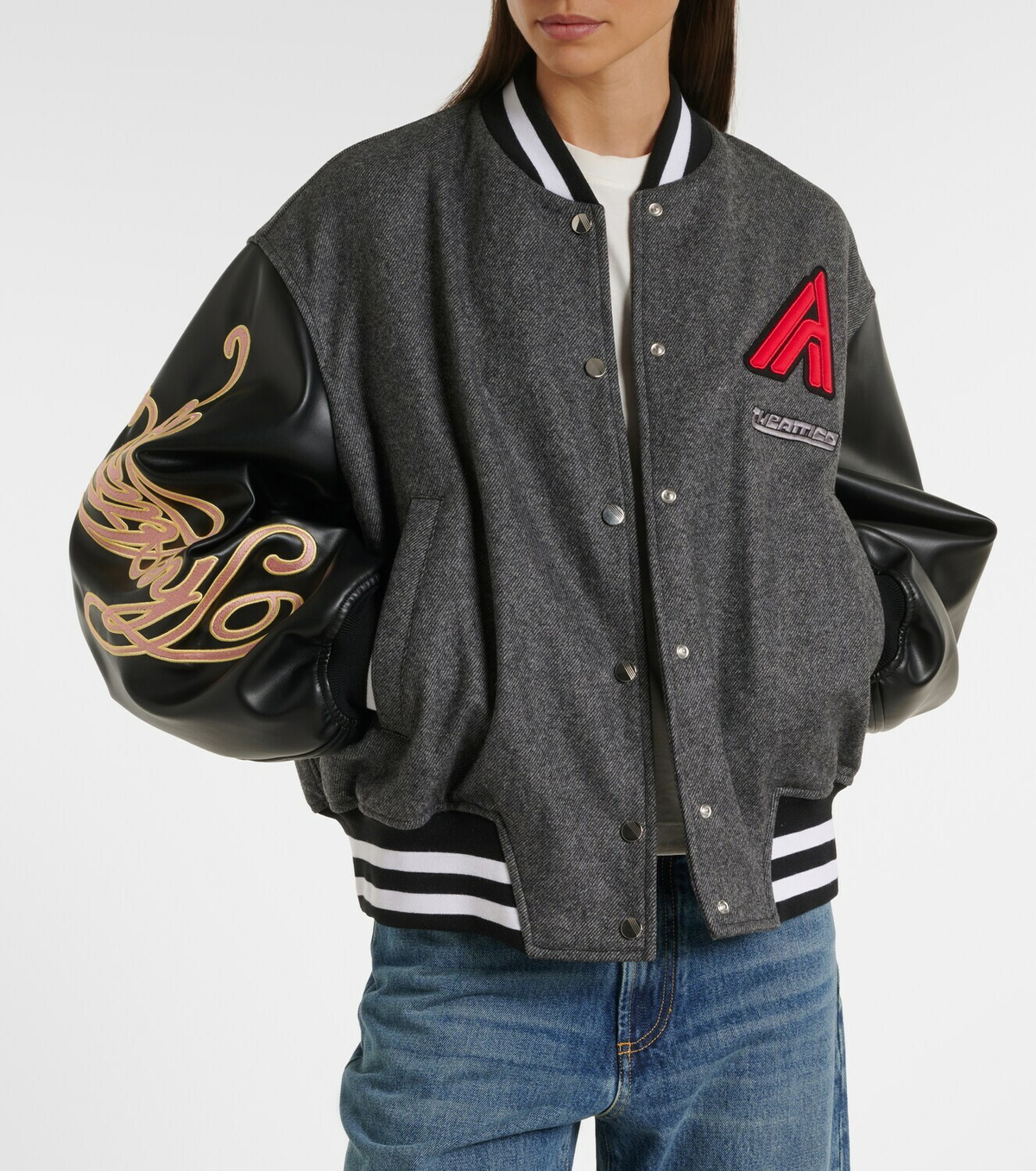 The Attico Wool-blend varsity jacket