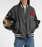 The Attico Wool-blend varsity jacket
