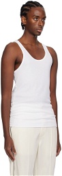 TOM FORD White Ribbed Tank Top