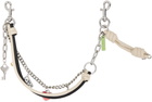Marc Jacobs Beige & Black 'The Mini Icon Chain' Bag Charm