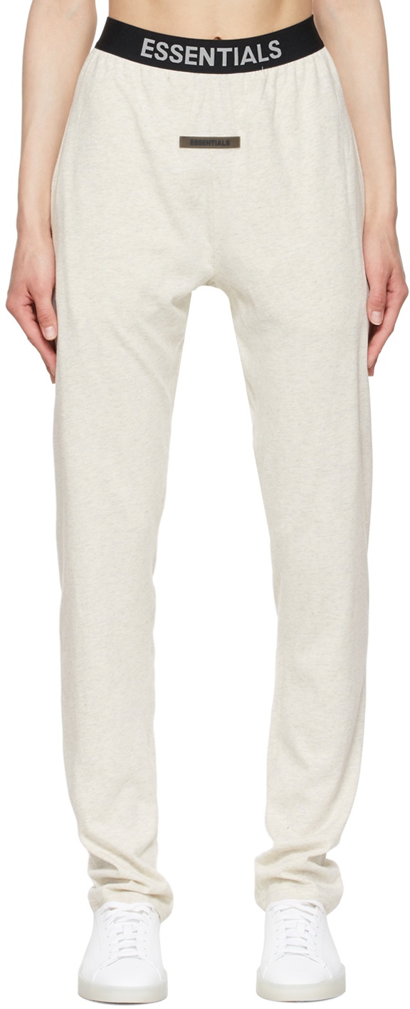 Essentials Gray Polyester Lounge Pants Essentials