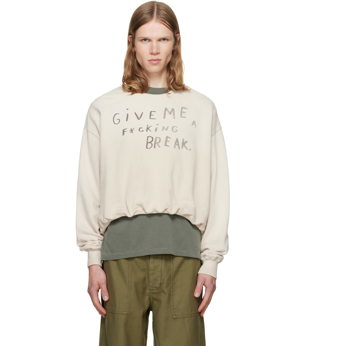 Moncler Gamme Bleu Chevron Crew Sweat Moncler Gamme Bleu