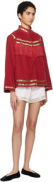 Bode Red Bandstand Fringe Jacket