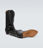 Maison Margiela Heel-Less leather cowboy boots