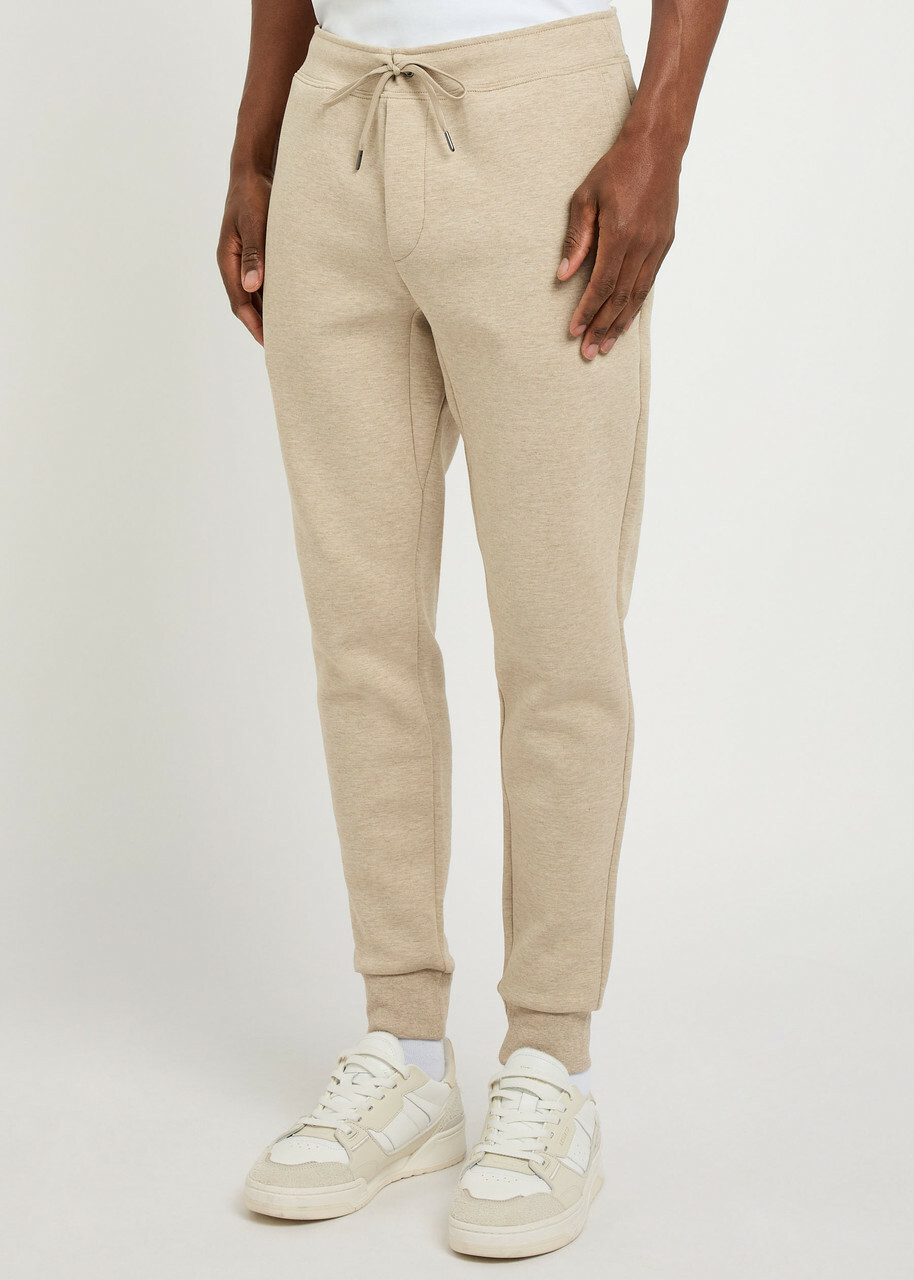 Polo Ralph Lauren Logo-embroidered Cotton-blend Sweatpants Beige