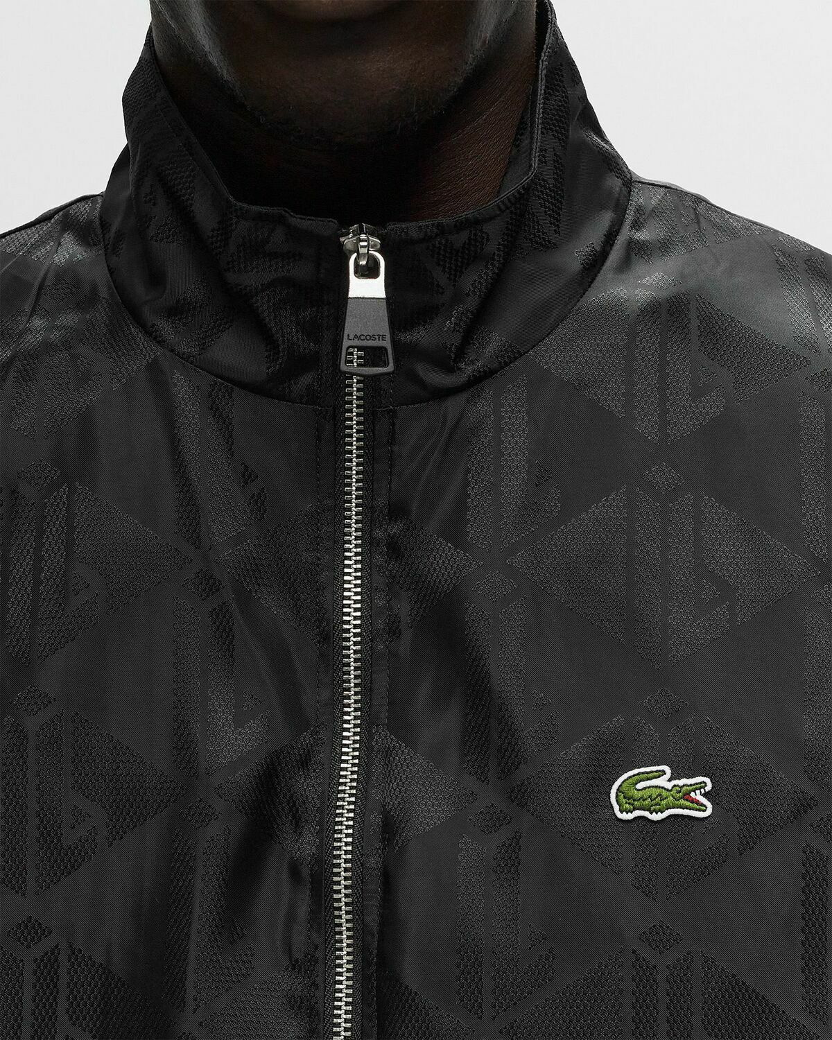 Lacoste Sportsuit Jacket With Monogramm Black Track Jackets