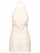 VALENTINO - Crepe Couture Short Halter Jumpsuit