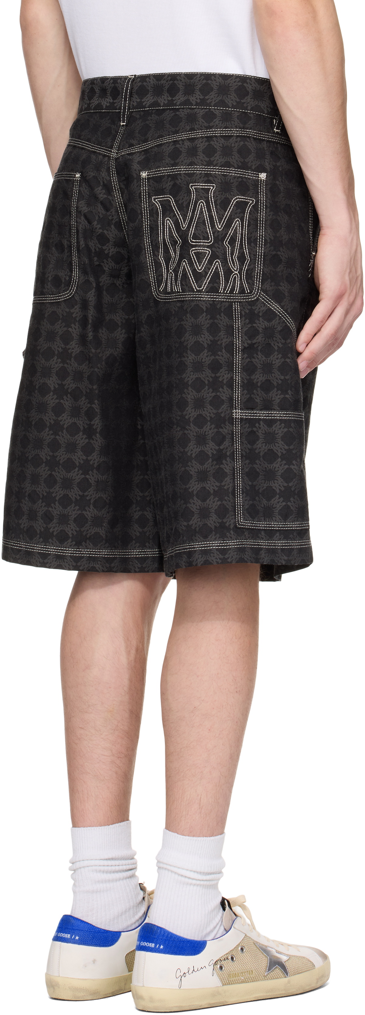 AMIRI Black MA Quad Work Shorts