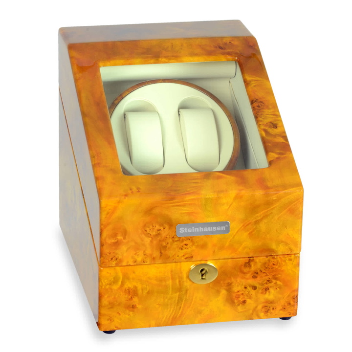 Photo: Steinhausen Heritage Burlwood Double Watch Winder SW1803