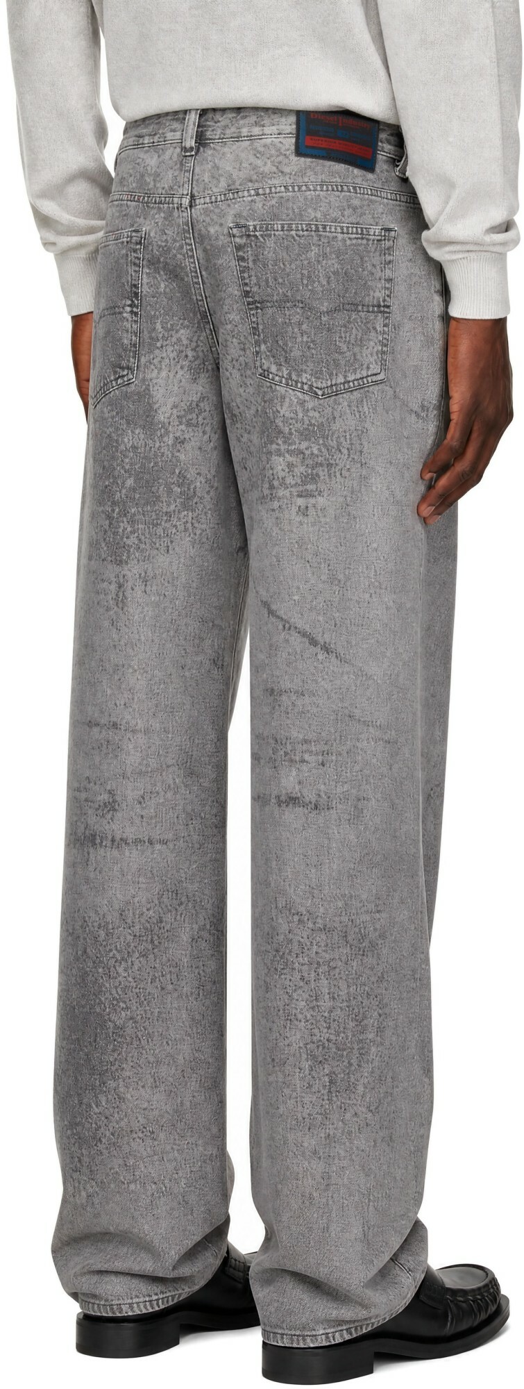 Diesel Gray Relaxed Low Waist 2001 D-Macro Jeans