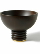 L'Objet - Alhambra Medium Smoked Ash and Brass Bowl