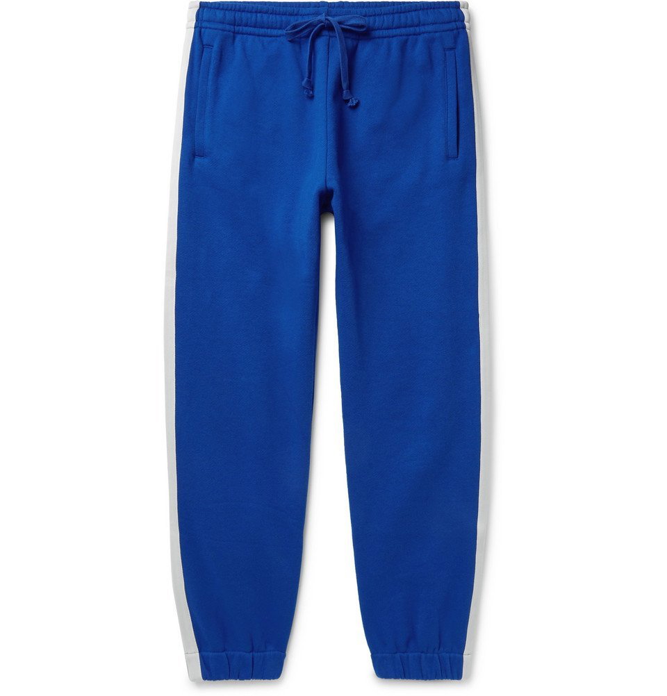 - Loopback Cotton-Jersey Sweatpants - Men - Blue Gucci