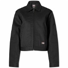 Dickies Women's Unlined Cropped Eisenhower Jacket in Black