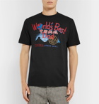 Vetements - Printed Cotton-Jersey T-Shirt - Men - Black