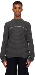 Isa Boulder SSENSE Exclusive Gray Hexagon Sweater