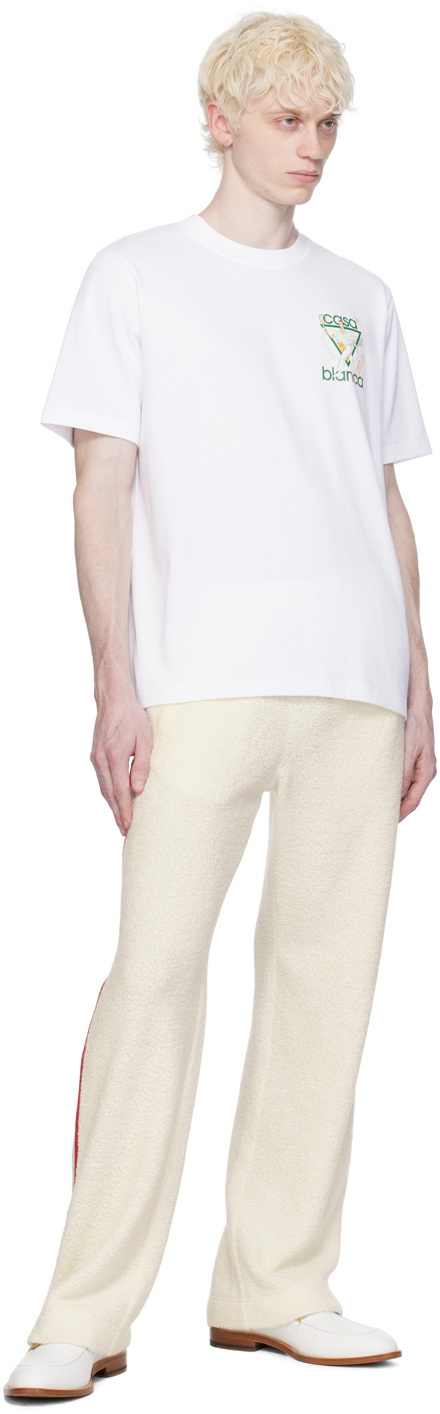 【関税込み】Casablanca SSENSE限定 ホワイト Le Jeu Tシャツ Casablanca SSENSE Exclusive White 'Le Jeu' T-Shirt Casablanca