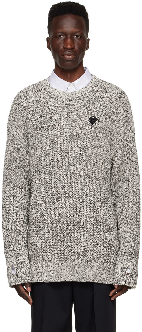 ADER error Gray Peep Sweater ADER error