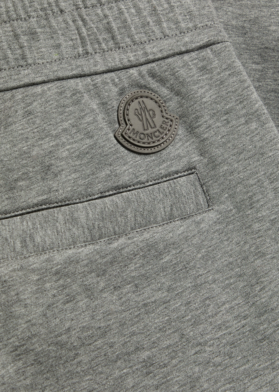 Moncler Tapered-leg Cotton-blend Sweatpants Grey