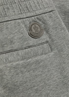 Moncler Tapered-leg Cotton-blend Sweatpants Grey